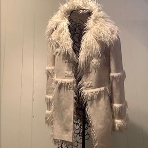 Cream fur Bebe jacket